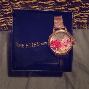 Rose gold watch